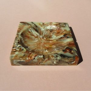 Vintage 70s Stone Ashtray/Incense Holder